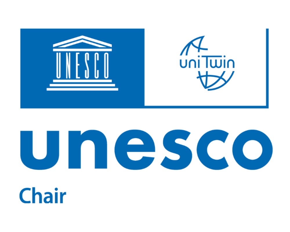 Logo representing UNESCO beside the words: UNESCO Chair for Comparative Research on Cultural Diversity and Social Justice